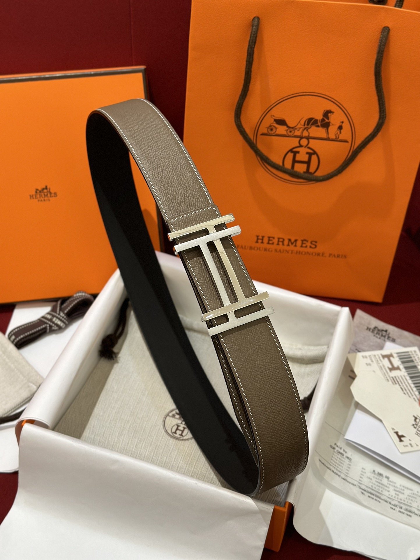 에르메스 Hermes Au Carre 벨트 23mm 38mm