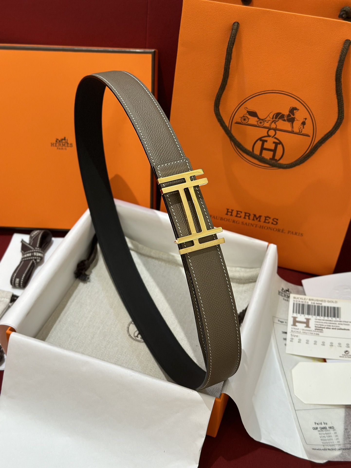에르메스 Hermes Au Carre 벨트 32mm 38mm