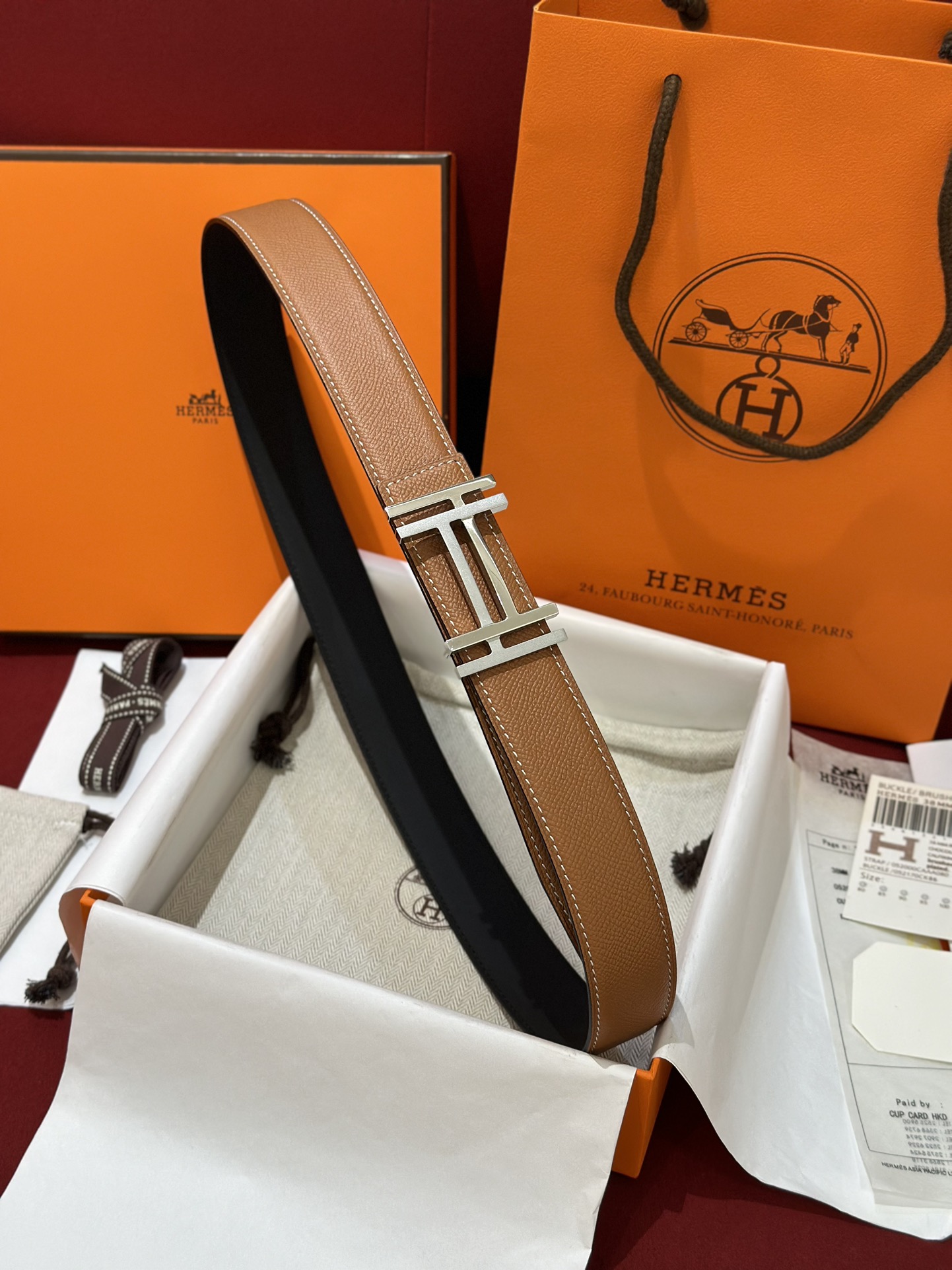 에르메스 Hermes Au Carre 벨트 32mm 38mm