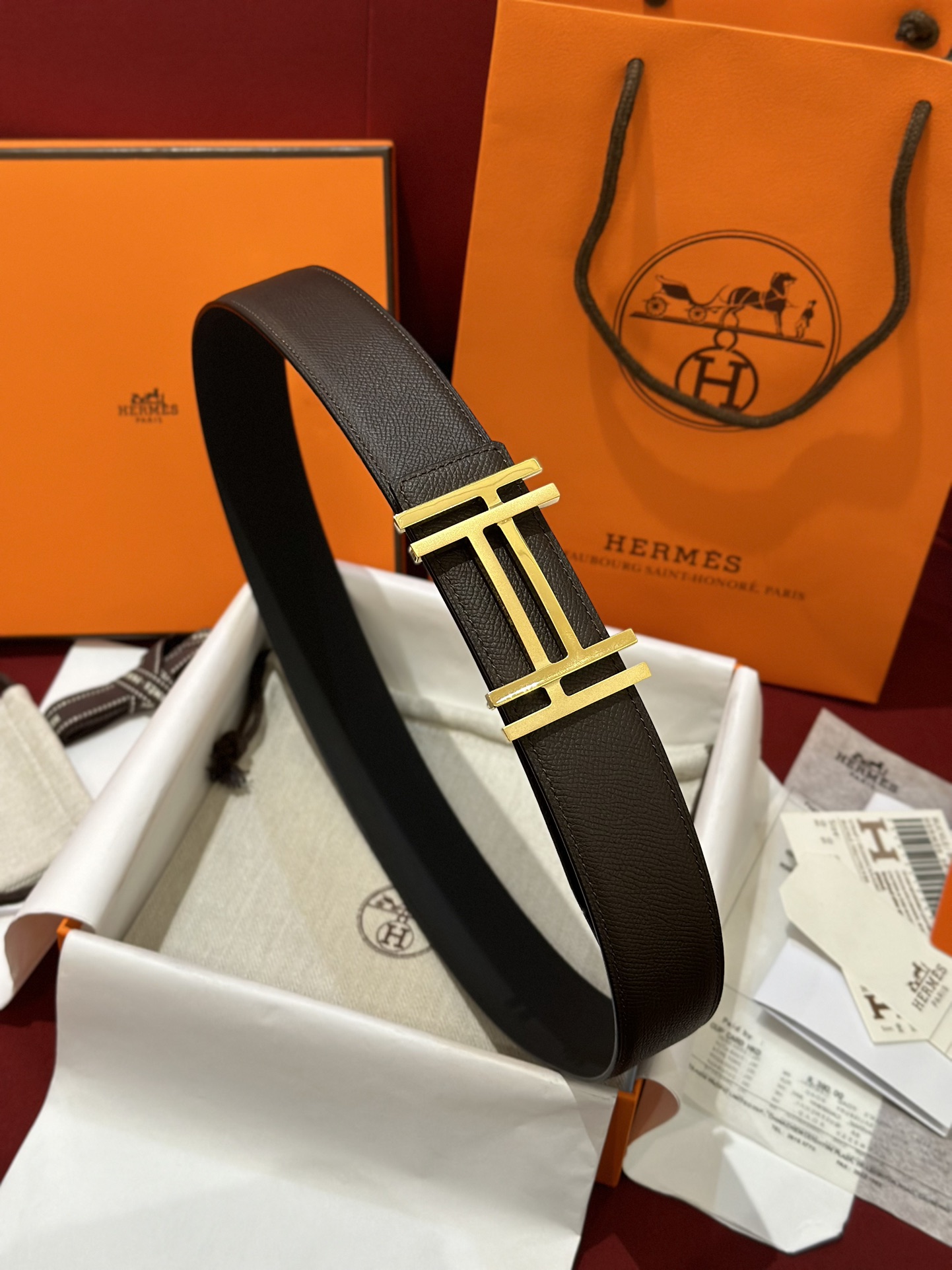 에르메스 Hermes Au Carre 벨트 32mm 38mm