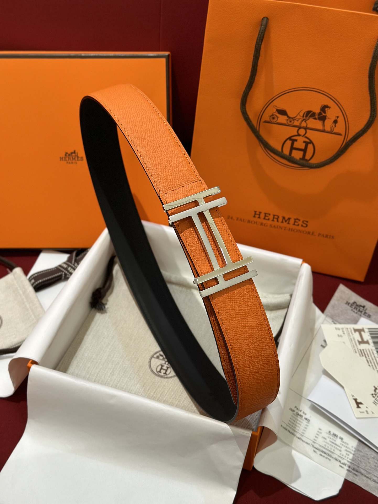 에르메스 Hermes Au Carre 벨트 32mm 38mm