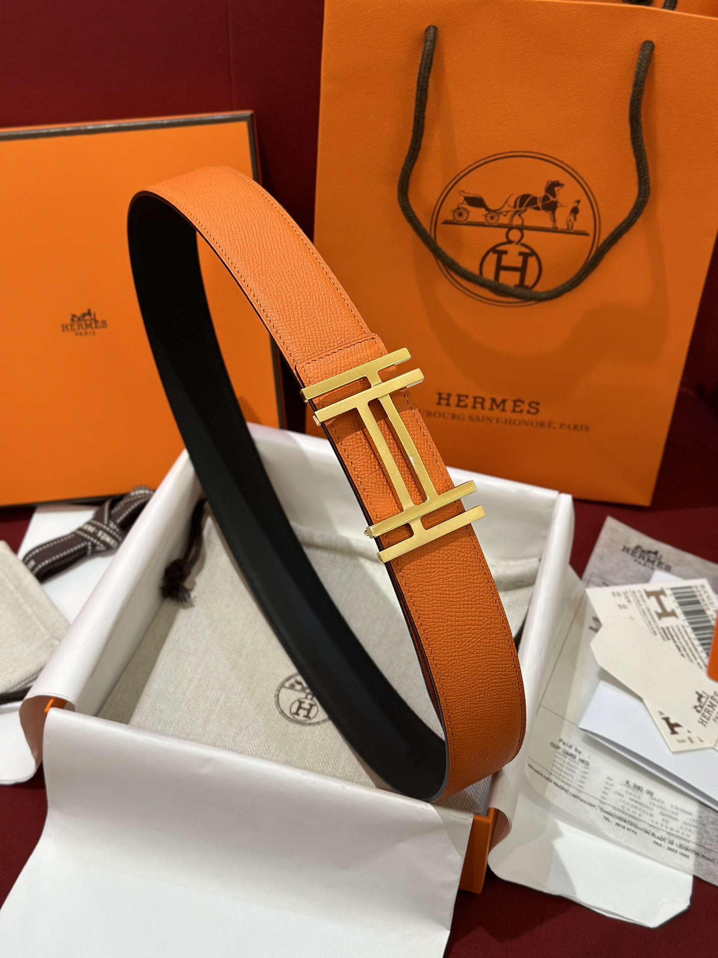 에르메스 Hermes Au Carre 벨트 32mm 38mm