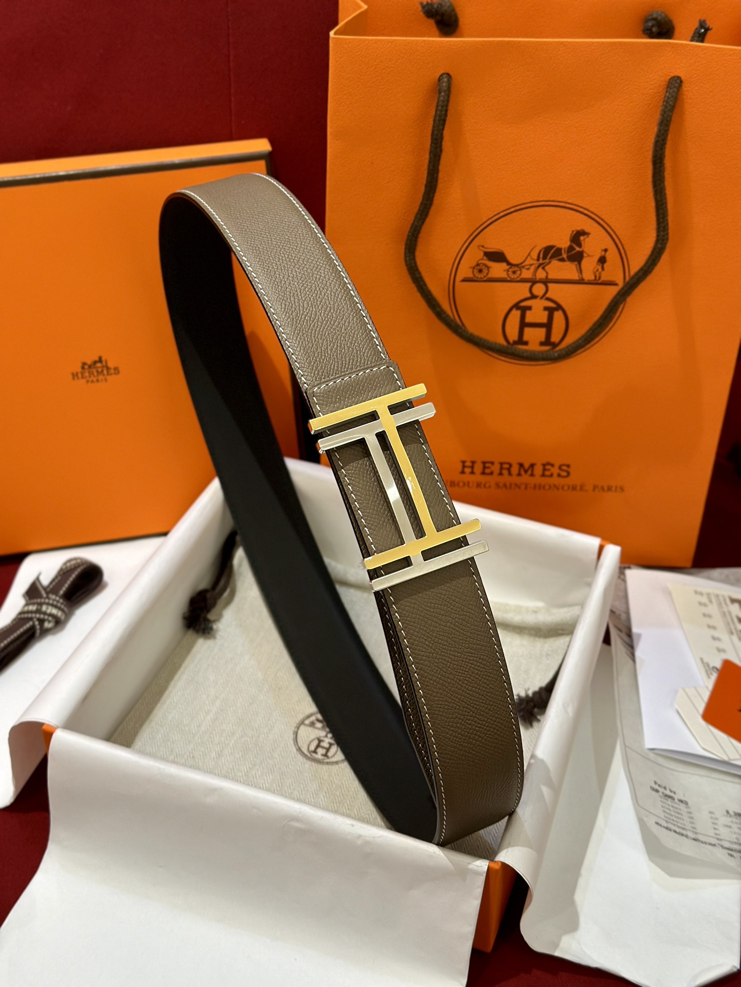 에르메스 Hermes Au Carre 벨트 32mm 38mm
