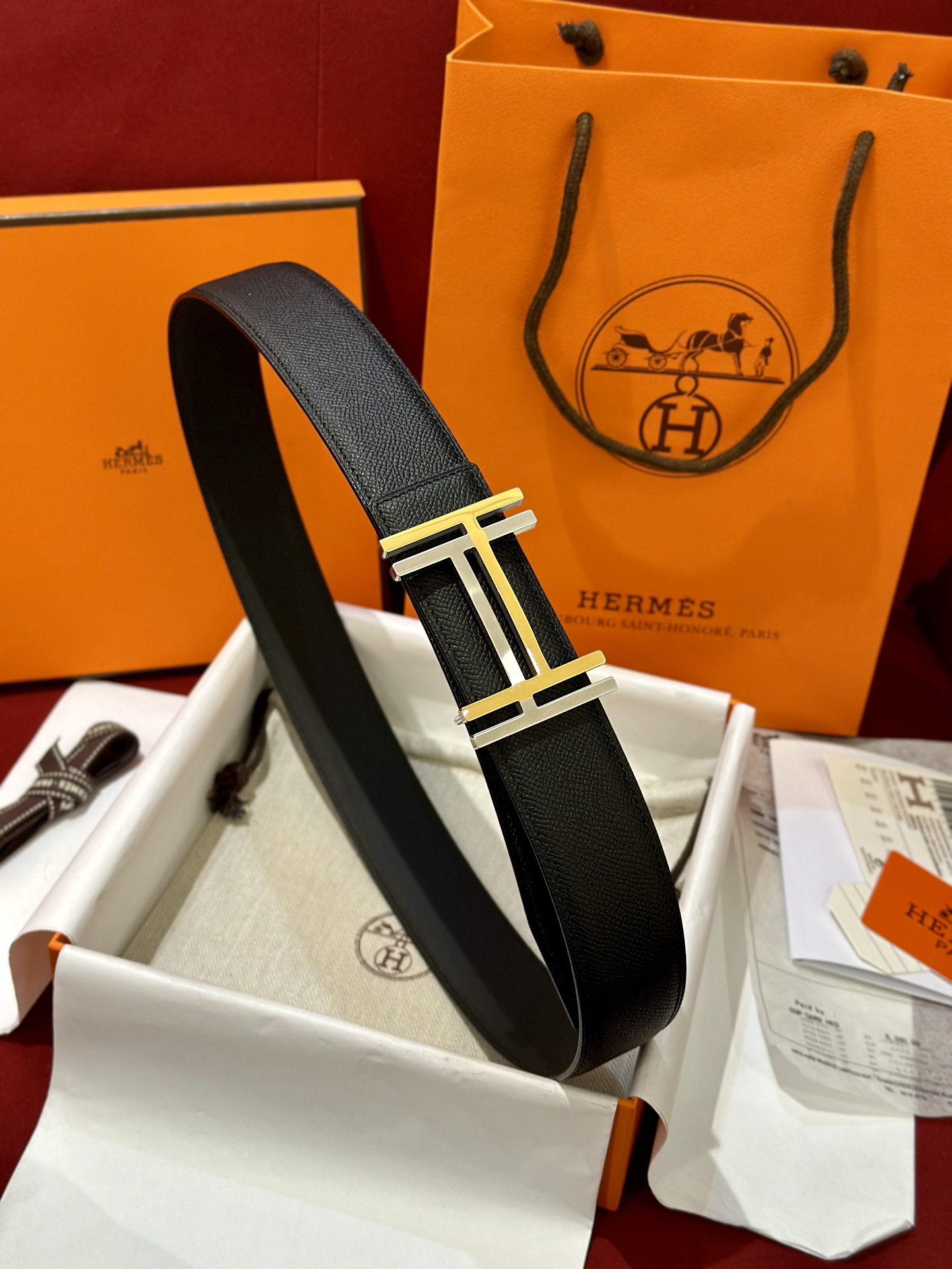 에르메스 Hermes Au Carre 벨트 32mm 38mm