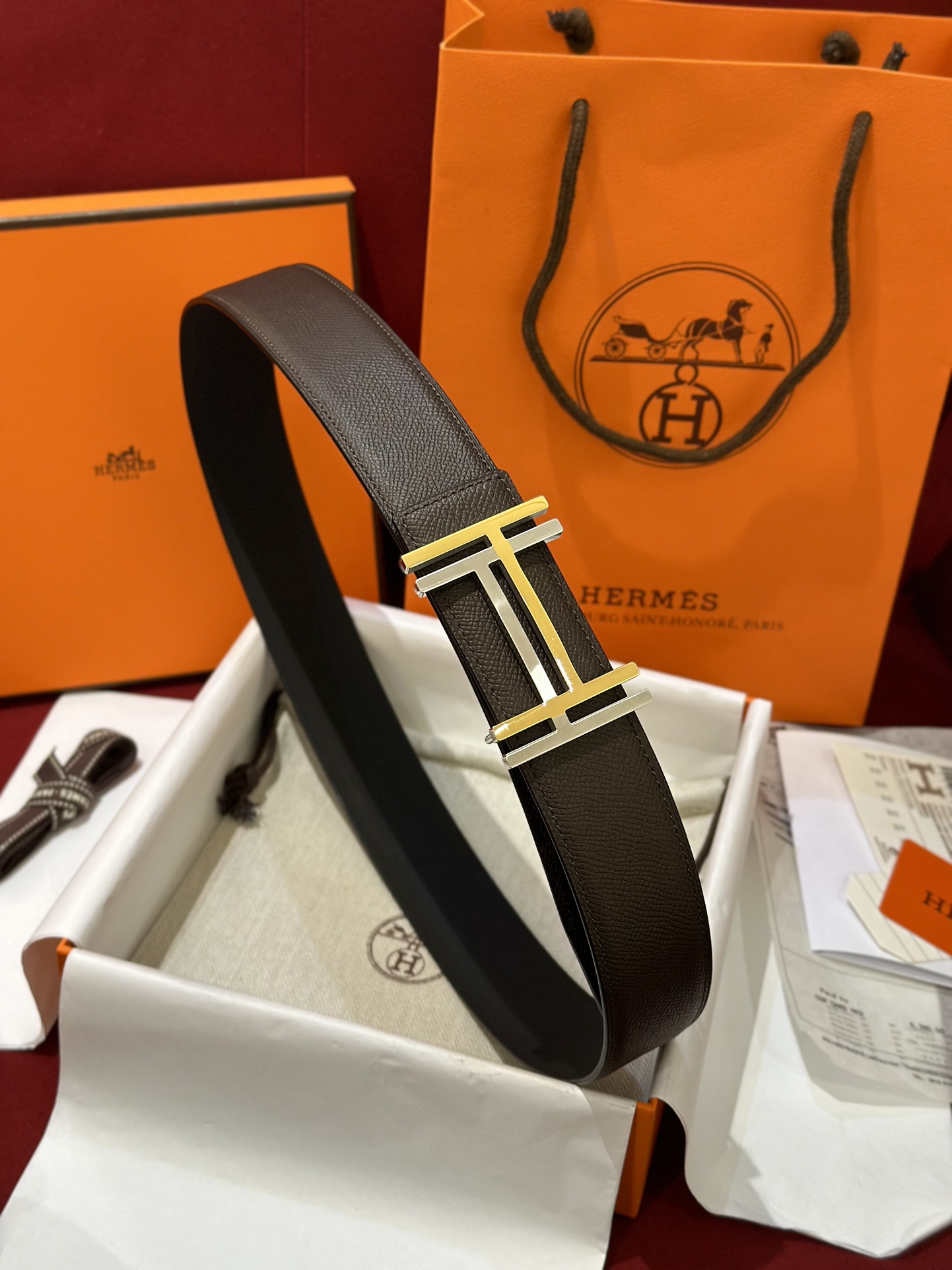 에르메스 Hermes Au Carre 벨트 32mm 38mm