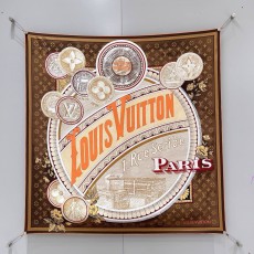 루이비통 Louis Vuitton M92978 Malles Merveilleuses Square 90 S00 Light Gray 스커프 90×90CM