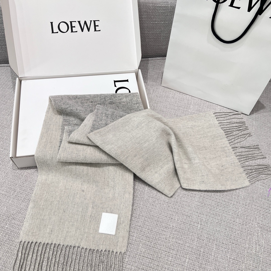 로에베 Loewe 캐시미어 스카프 180×28CM