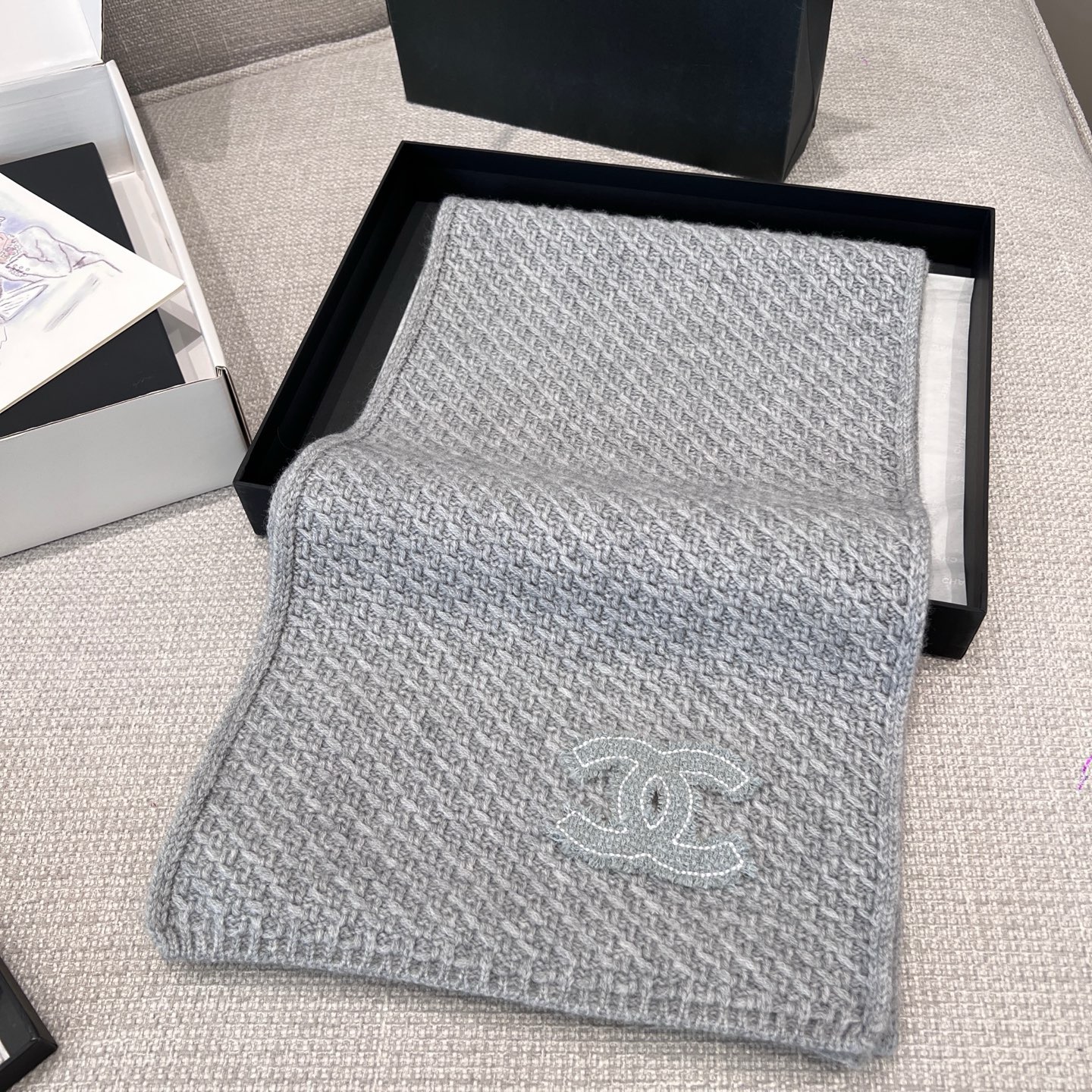 샤넬 CHANEL 스카프 200×30CM