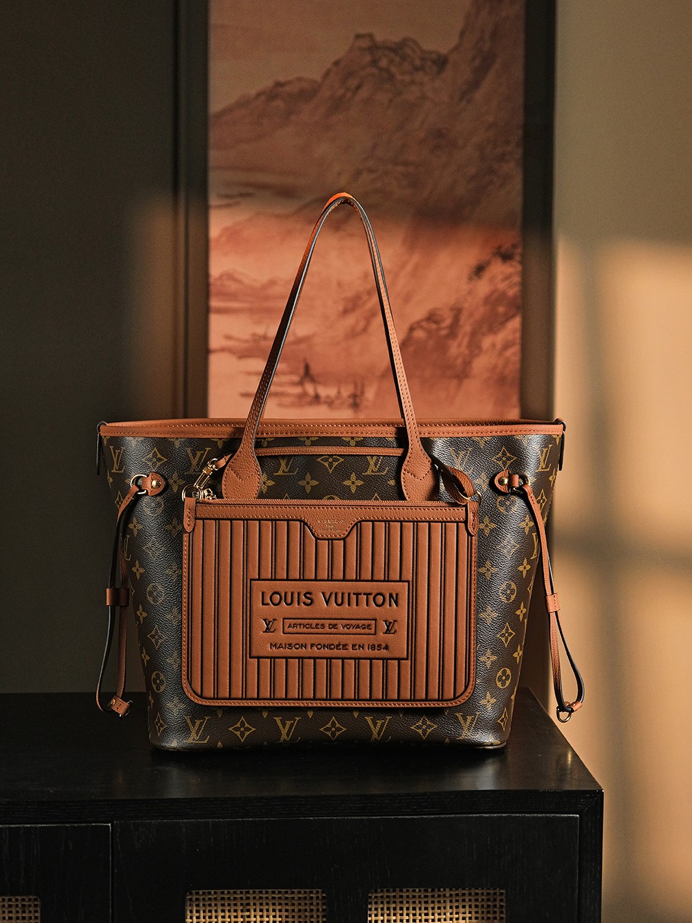 【GR】루이비통 Louis Vuitton M12061 Neverfull Inside Out MM Other Leathers Monogram