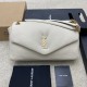 생로랑 Saint laurent/YSL 777399 Calypso Large Bag in Grained Lambskin white 37CM