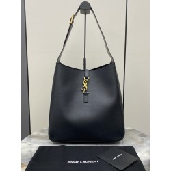 생로랑 Saint laurent/YSL 753837 Le 5 A 7 Supple Large in Grained Leather Black 30cm