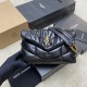 생로랑 Saint laurent/YSL 759337 Puffer Toy Bag in Shiny Grained Leather Black 23cm