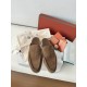 로로 피아나 Loro Piana Babouche Walk Loafers Suede  FAM3488