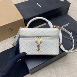 생로랑 Saint laurent/YSL 766731 Gaby Vanity Bag in Lambskin Blanc Vintage