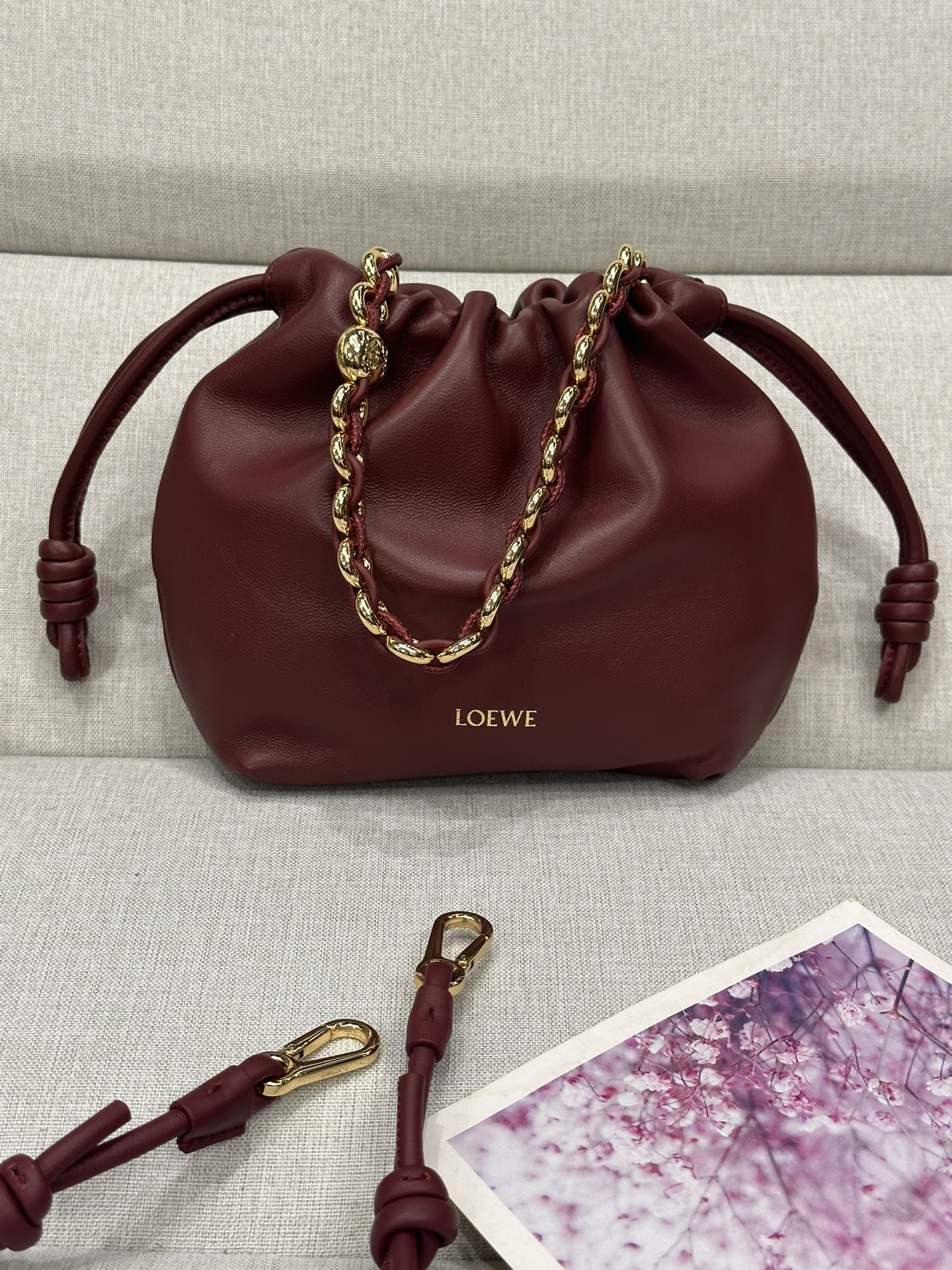 로에베 Loewe Flamenco 1773 클러치 23cm