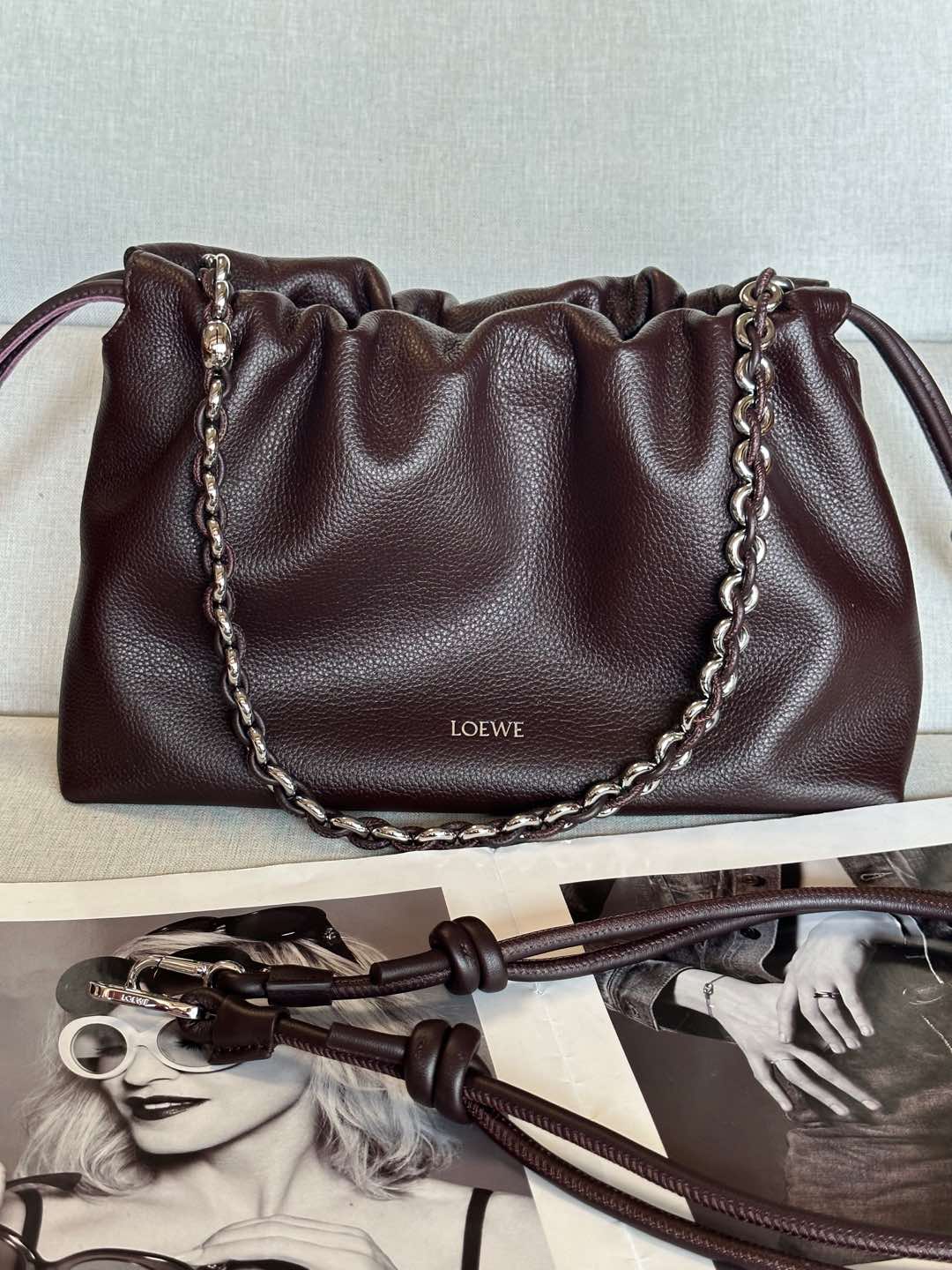 로에베 Loewe Flamenco Purse 1774 클러치 30cm