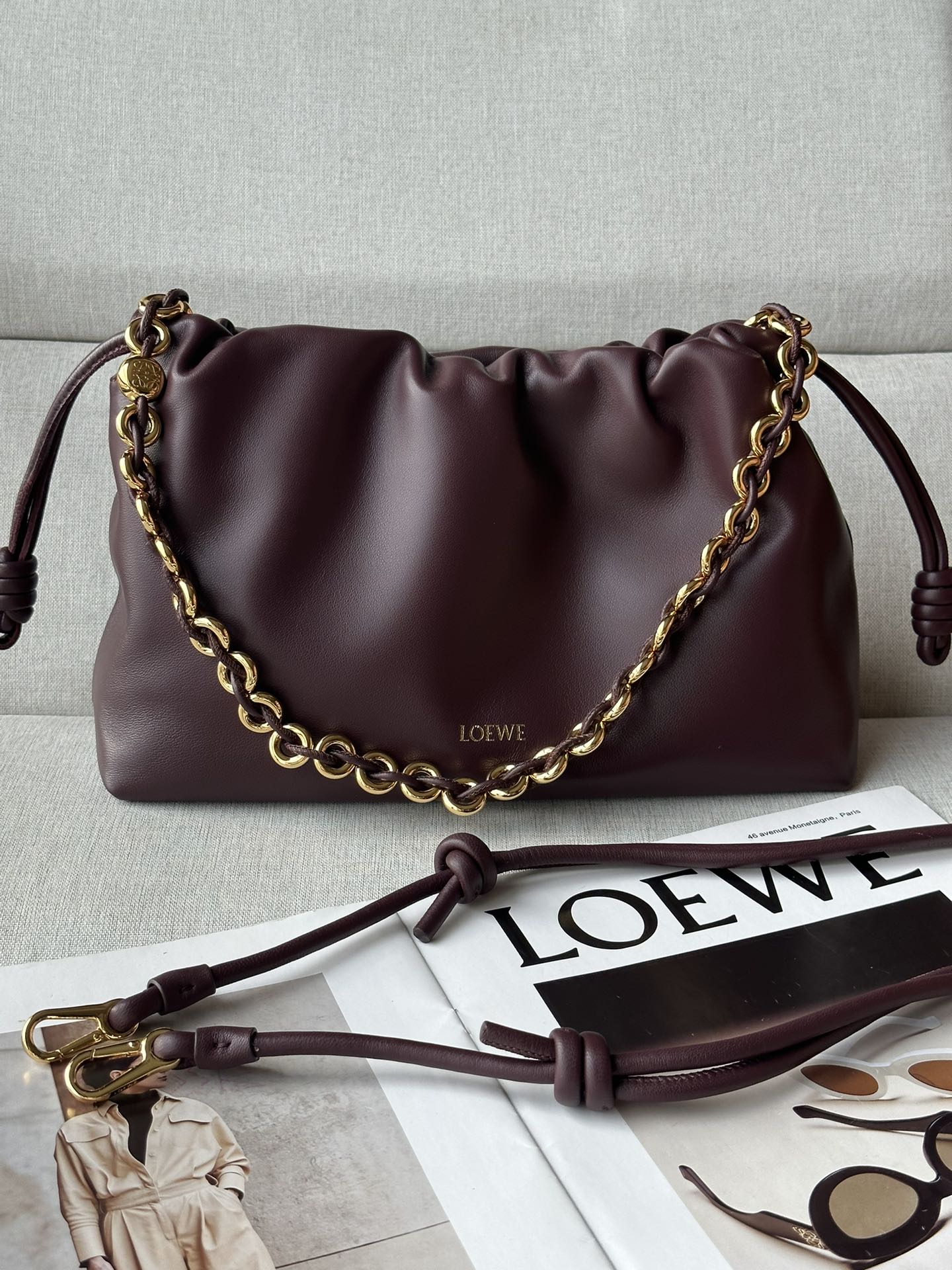 로에베 Loewe Flamenco Purse 1774 클러치 30cm