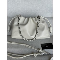 로에베 Loewe Flamenco Purse 1774 클러치 White 30cm