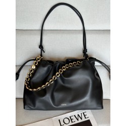 로에베 Loewe Flamenco Purse 1776 클러치 Black 41cm