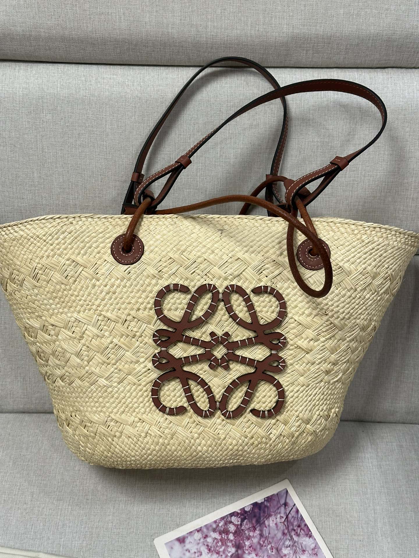 로에베 Loewe 008 Anagram Basket 토트 백 42cm