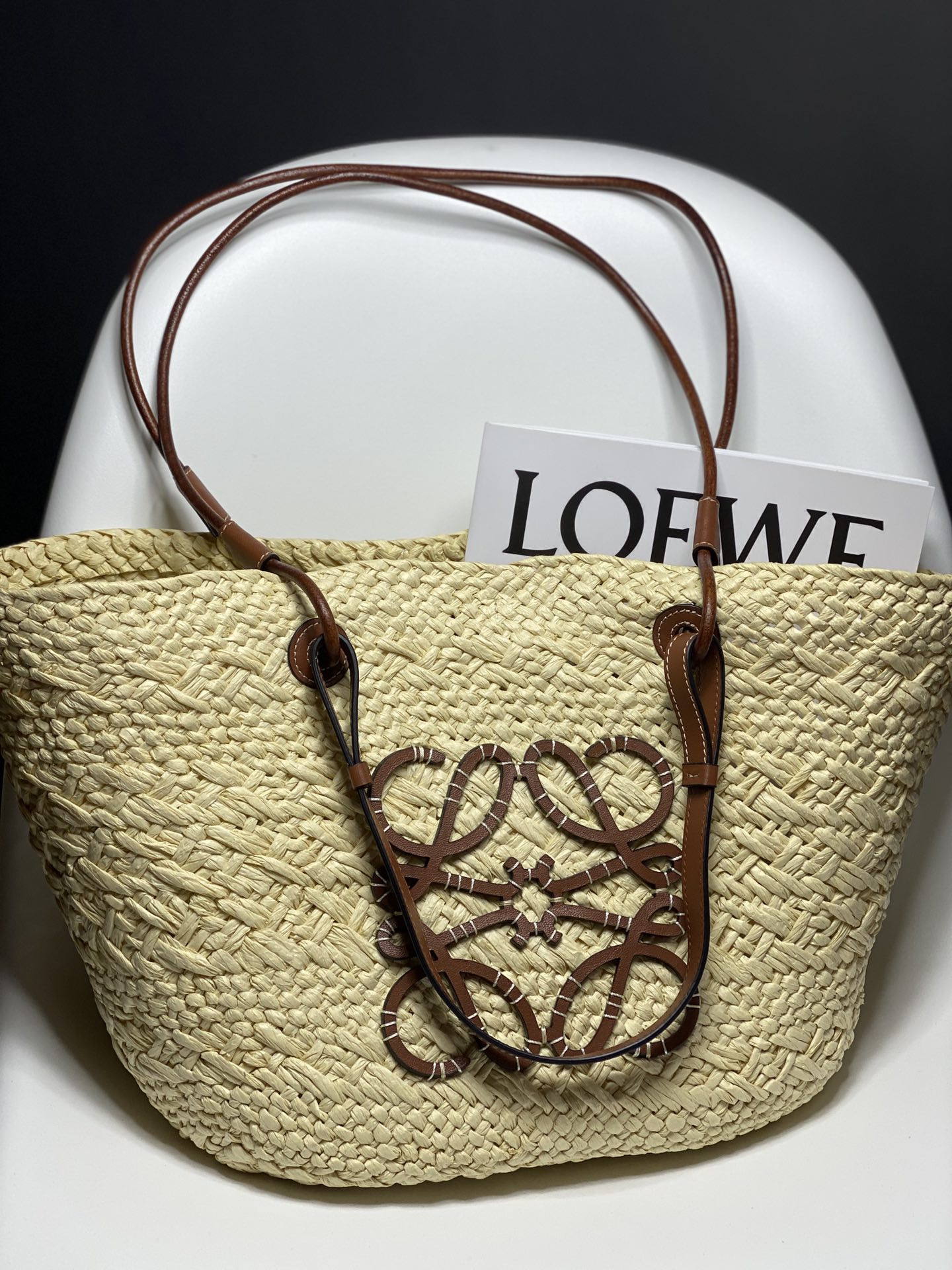 로에베 Loewe 008 Anagram Basket 토트 백 46cm