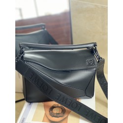 로에베 Loewe 8001 Puzzle Bag Black 24cm