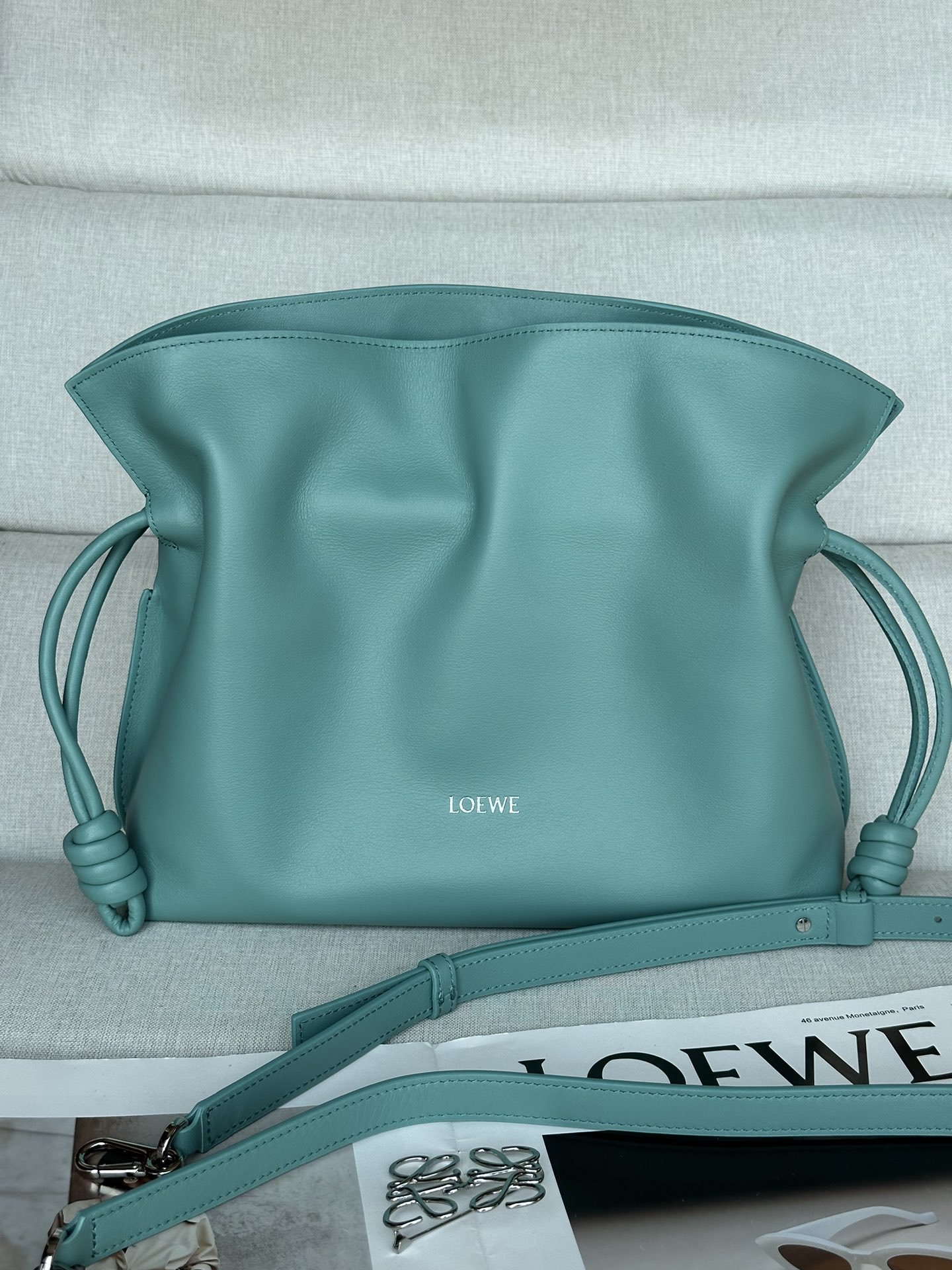 로에베 Loewe Flamenco 11050A 클러치 30cm