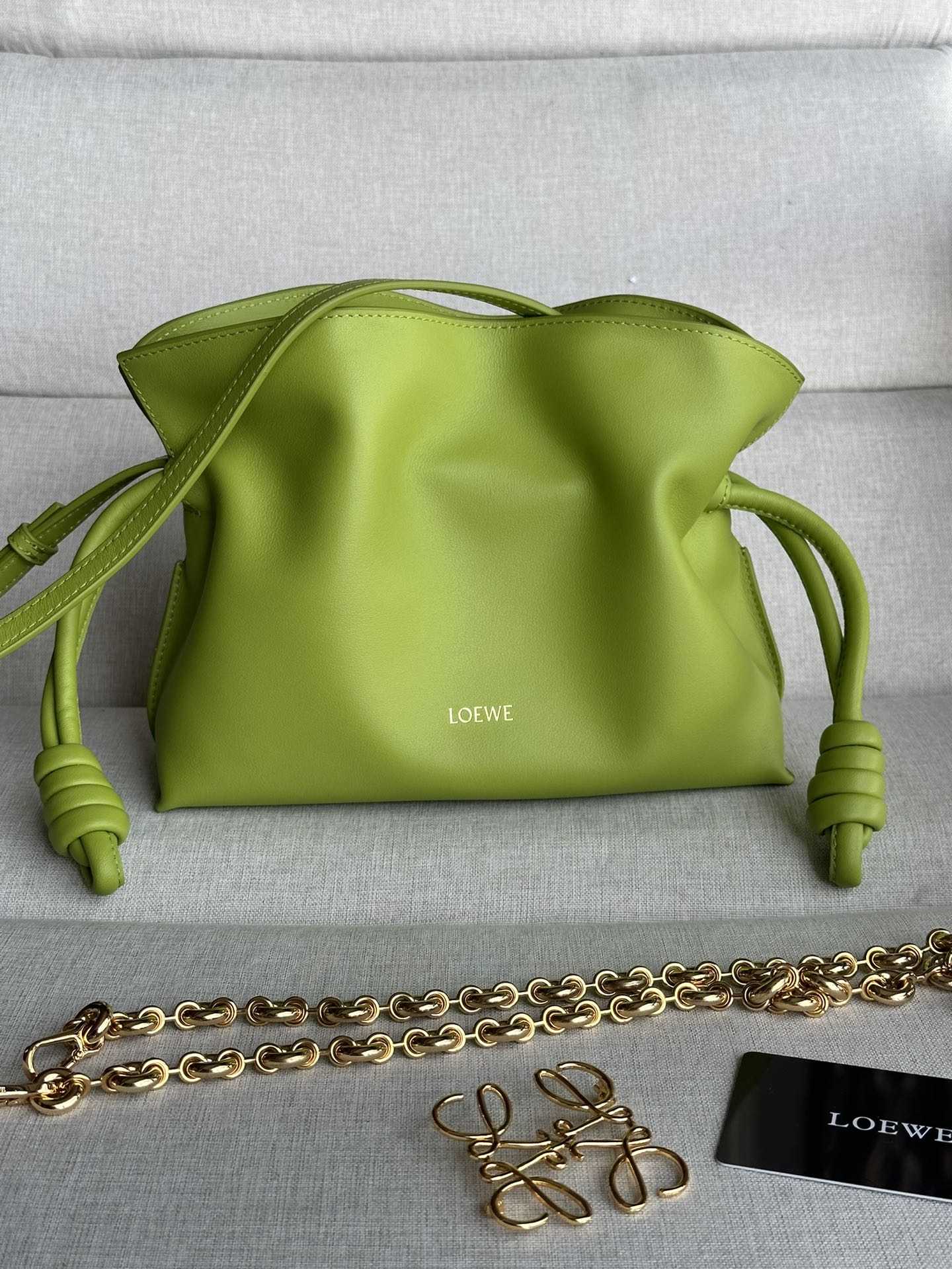 로에베 Loewe Flamenco 11050S 클러치 23.9cm