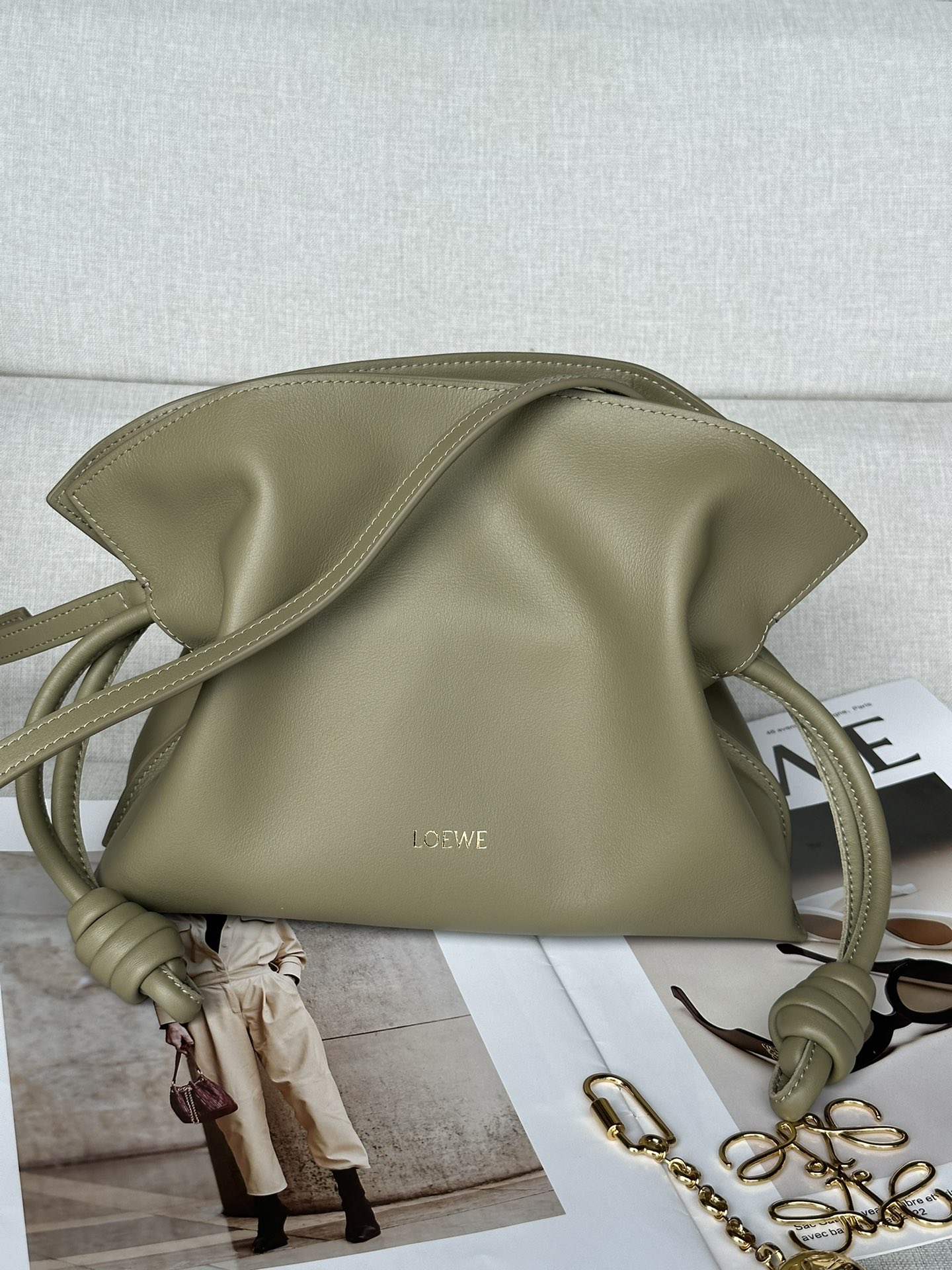 로에베 Loewe Flamenco 11050S 클러치 23.9cm