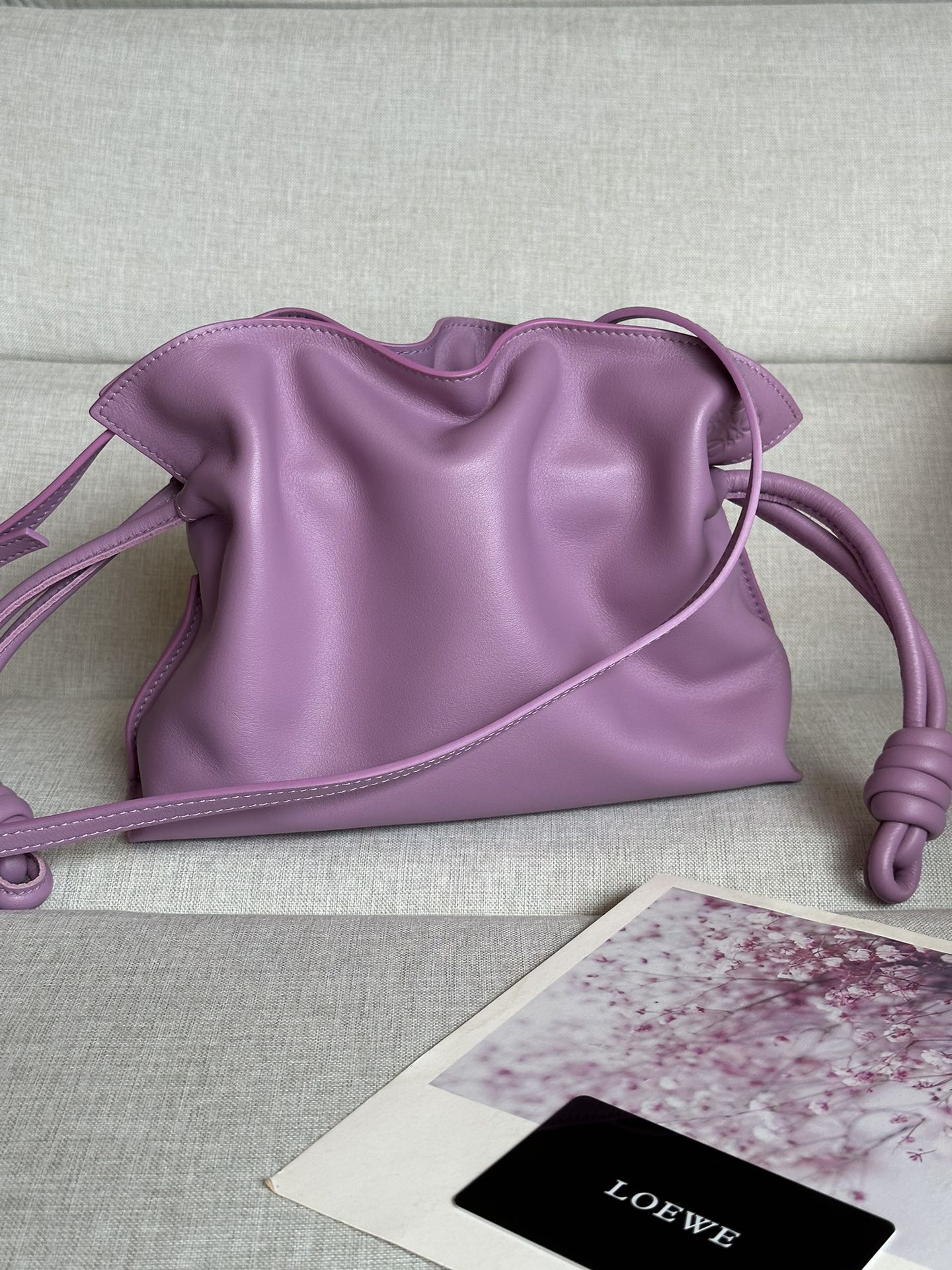 로에베 Loewe Mini Flamenco 11046S 클러치 23cm