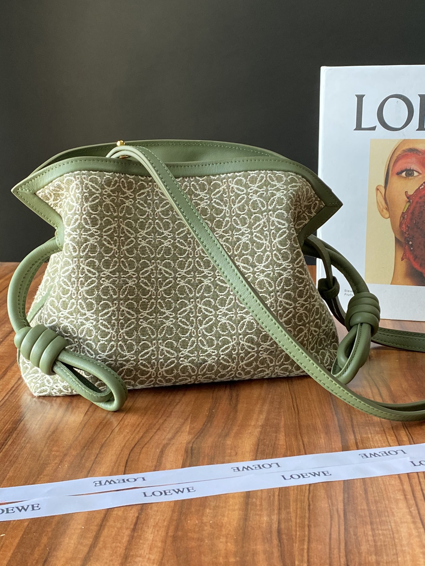 로에베 Loewe Mini Flamenco 11046S 클러치 23cm