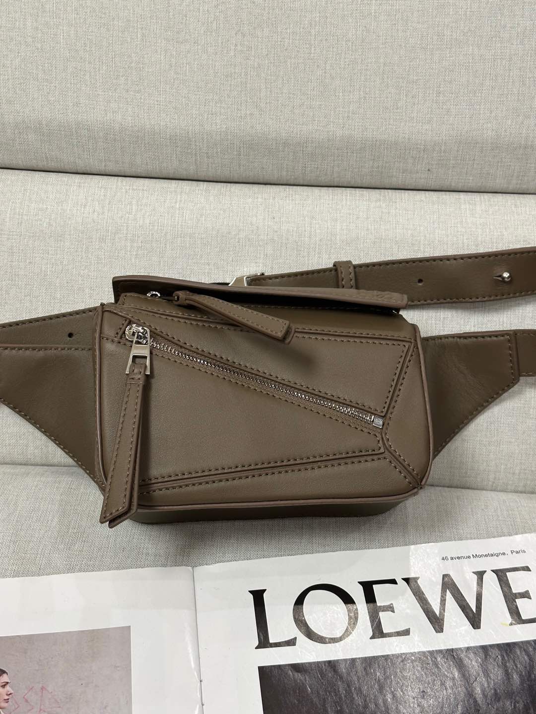 로에베 Loewe 6002 Mini Puzzle 벨트 백 18cm