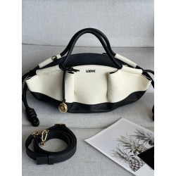 로에베 Loewe 1668 Small Paseo Bag In Shiny Nappa Calfskin 35cm