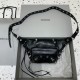 발렌시아가 Balenciaga 742014 Le Cagole Men Medium Beltpack in Arena Lambskin Black