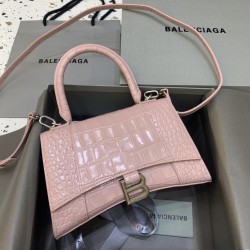 발렌시아가 Balenciaga 592833 Hourglass XS Handbag Black 23cm
