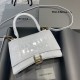 발렌시아가 Balenciaga 592833 Hourglass XS Handbag White 23cm
