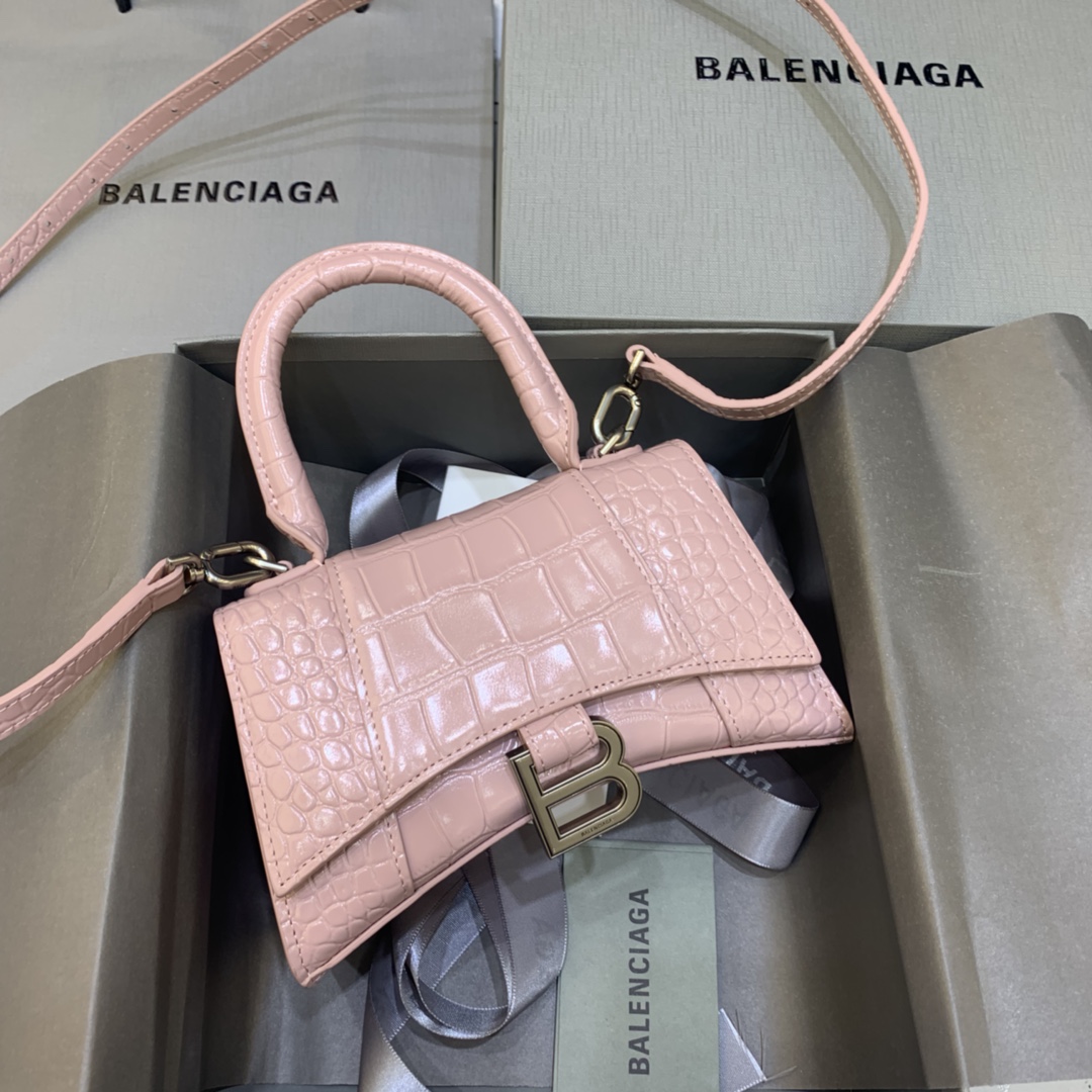 발렌시아가 Balenciaga 592833 Mini Hourglass XS Handbag 19cm