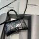 발렌시아가 Balenciaga 592833 Mini Hourglass XS Handbag Black 19cm