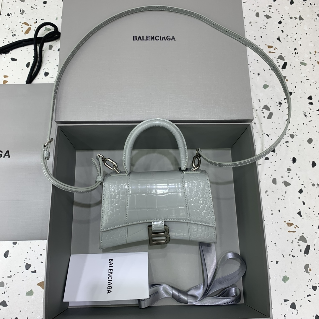 발렌시아가 Balenciaga 592833 Mini Hourglass XS Handbag 19cm
