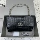 발렌시아가 Balenciaga Monaco Medium Chain Bag Black 32.5cm