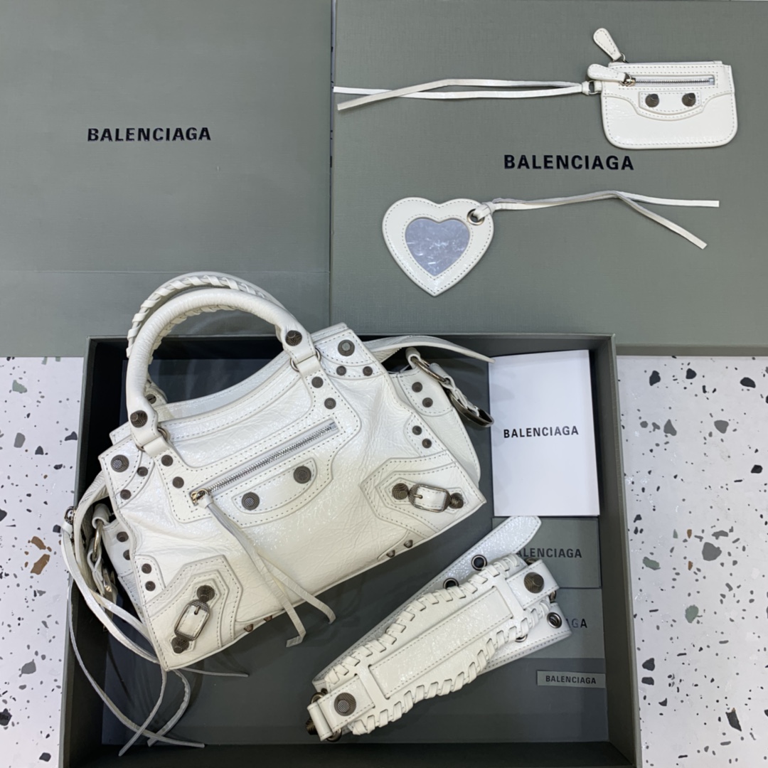 발렌시아가 Balenciaga 638515 Neo cagole Bag White 26cm
