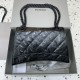 발렌시아가 Balenciaga Crush Medium Chain Bag Black 31cm