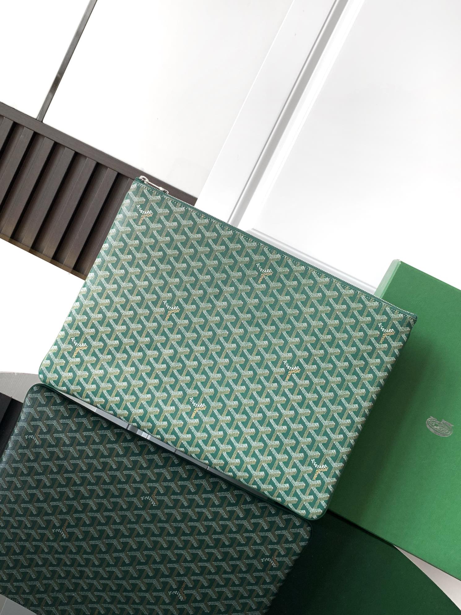 고야드 Goyard 1060 Large Sénat 클러치 Green 36cm