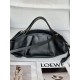 로에베 Loewe 1668L Large Paseo Bag In Shiny Nappa Calfskin Black 44cm