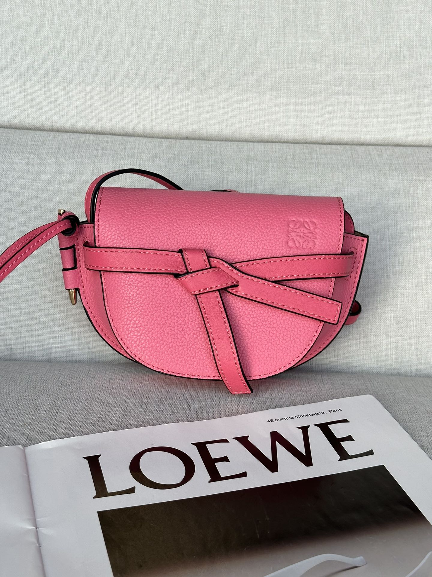 로에베 Loewe 56t18 Mini Gate Dual Bag 15cm