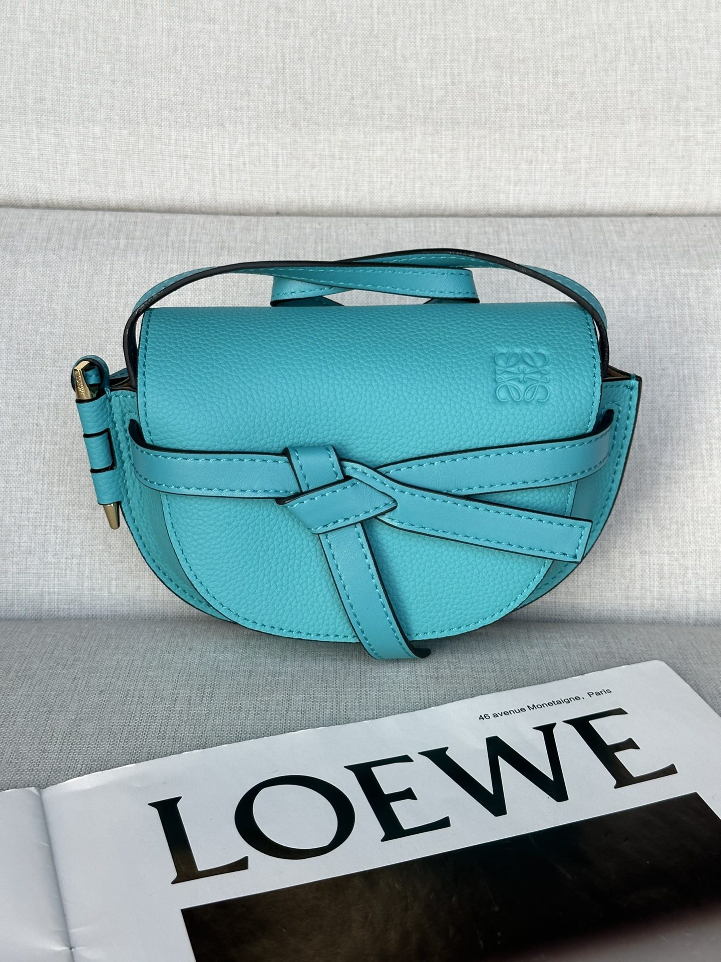 로에베 Loewe 56t18 Mini Gate Dual Bag 15cm