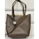 로에베 Loewe 1762 Puzzle Fold Tote Bag in Shiny Calfskin