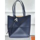 로에베 Loewe 1762 Puzzle Fold Tote Bag in Shiny Calfskin