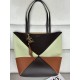 로에베 Loewe 1762 Puzzle Fold Tote Bag in Shiny Calfskin