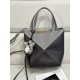 로에베 Loewe 1763 Mini Puzzle Fold Tote Bag in Shiny Calfskin